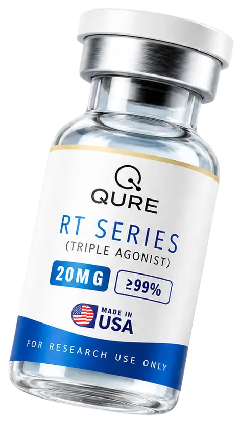 QURE RT Series research compound bottle